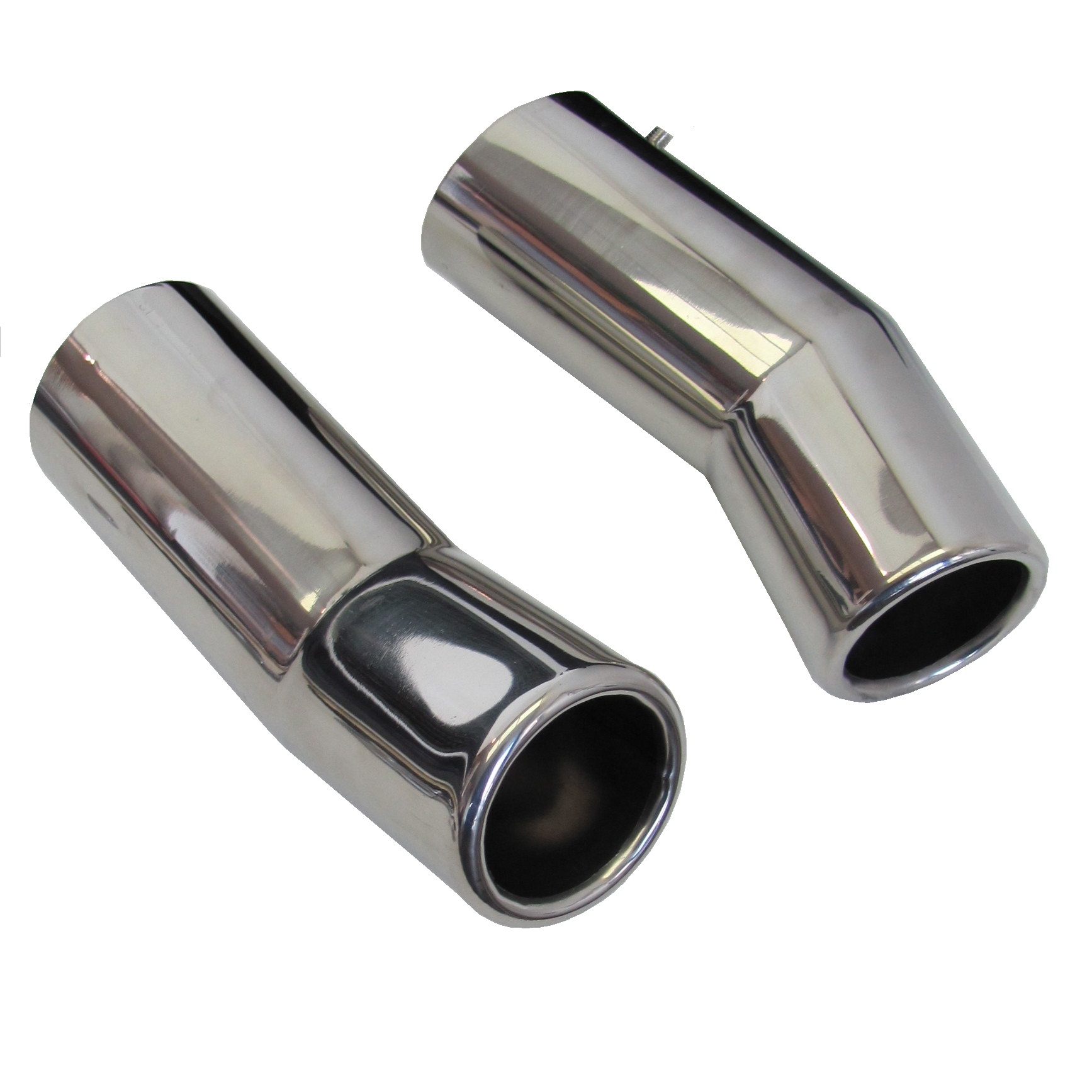 Chrome Exhaust tips twin (Pair) for Land Rover Freelander 1 V6 petrol